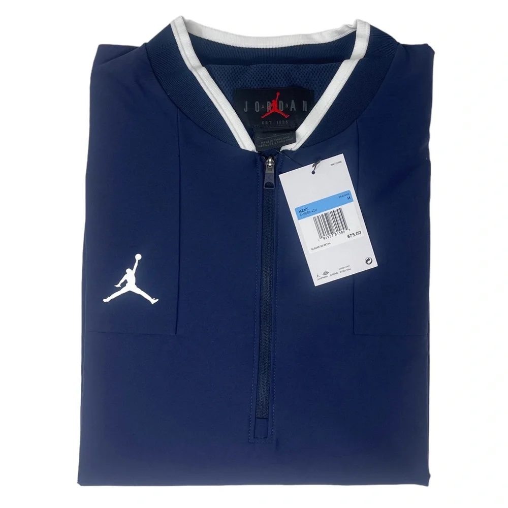 Jordan Team Short Coach Jacket Jumpman Medium c14 - Picture 1 of 8
